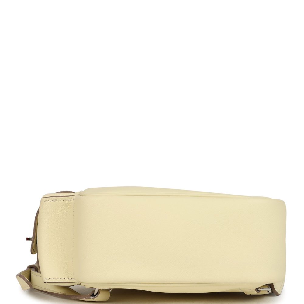 Hermes Mini Kelly Jump Backpack Jaune Milton Swift Palladium Hardware - Image 7