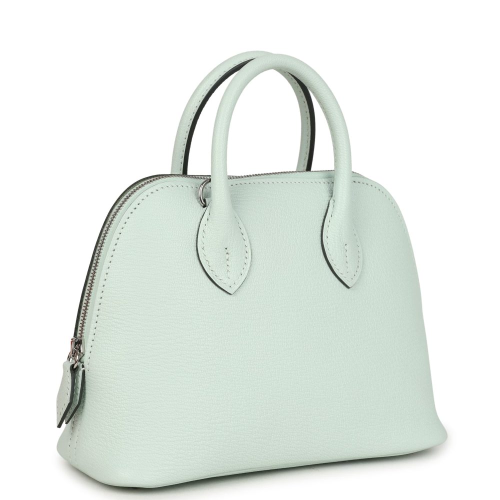 Hermes 1923 Bolide MiniVert Peppermint Chevre Mysore Palladium Hardware - Image 2