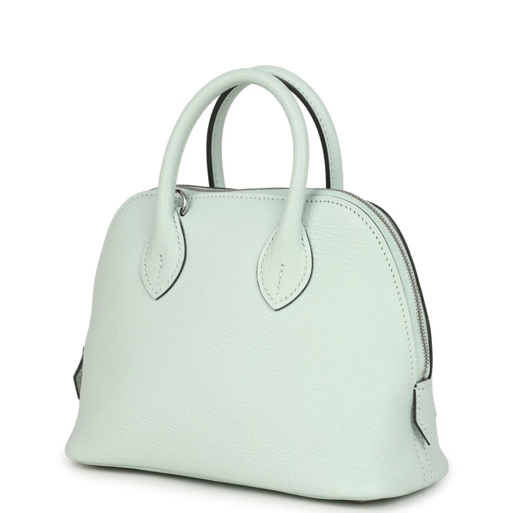 Hermes 1923 Bolide MiniVert Peppermint Chevre Mysore Palladium Hardware - Image 5