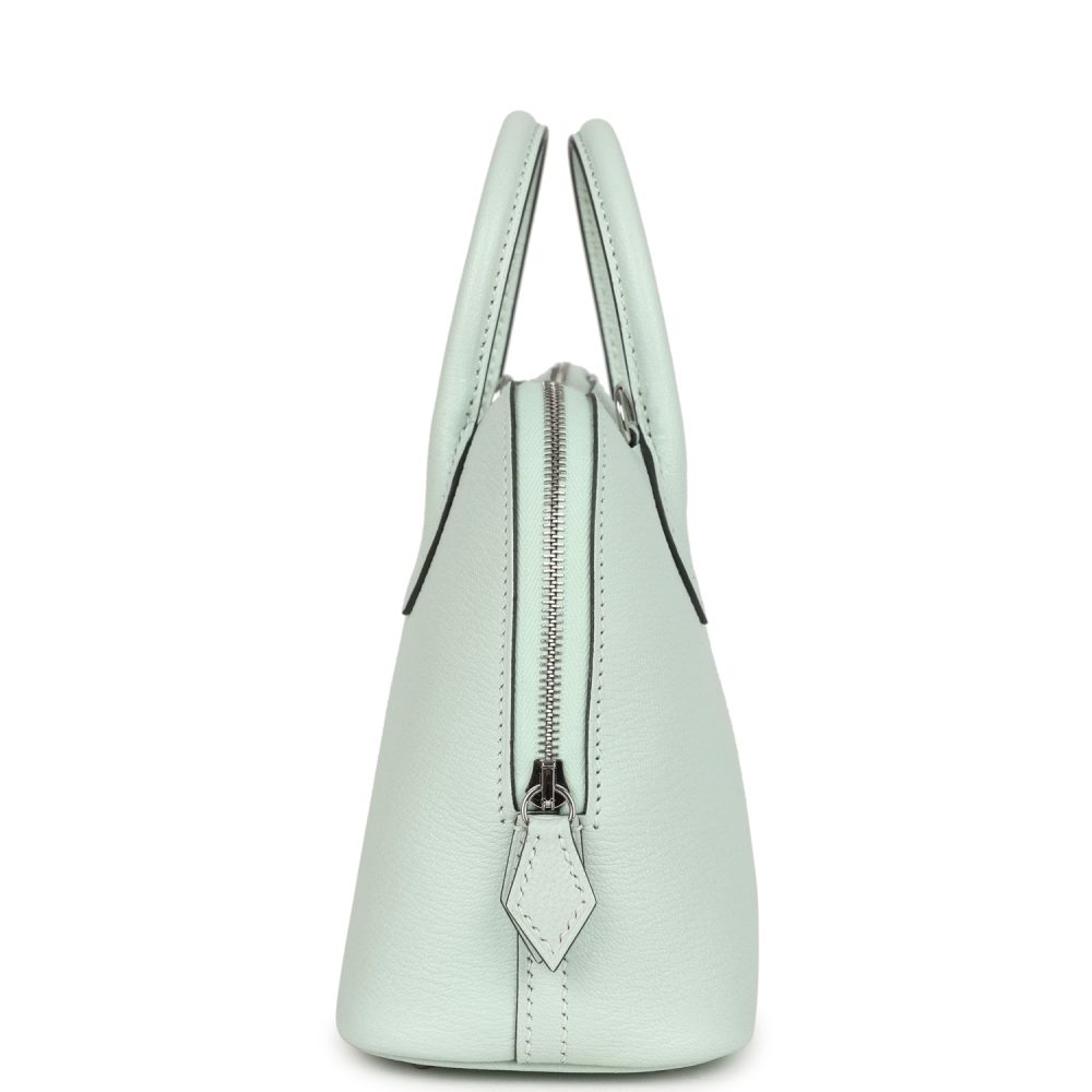 Hermes 1923 Bolide MiniVert Peppermint Chevre Mysore Palladium Hardware - Image 3