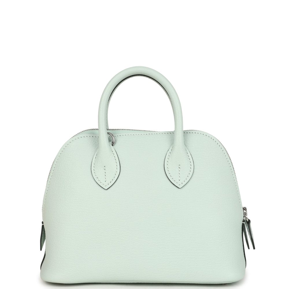 Hermes 1923 Bolide MiniVert Peppermint Chevre Mysore Palladium Hardware - Image 4