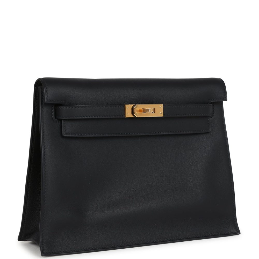 Hermes Kelly Danse Black Swift Gold Hardware - Image 2