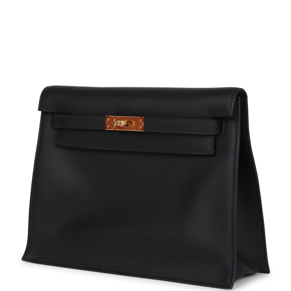 Hermes Kelly Danse Black Swift Gold Hardware - Image 5