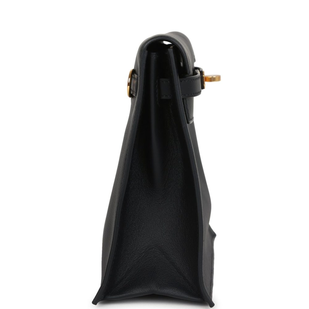 Hermes Kelly Danse Black Swift Gold Hardware - Image 3