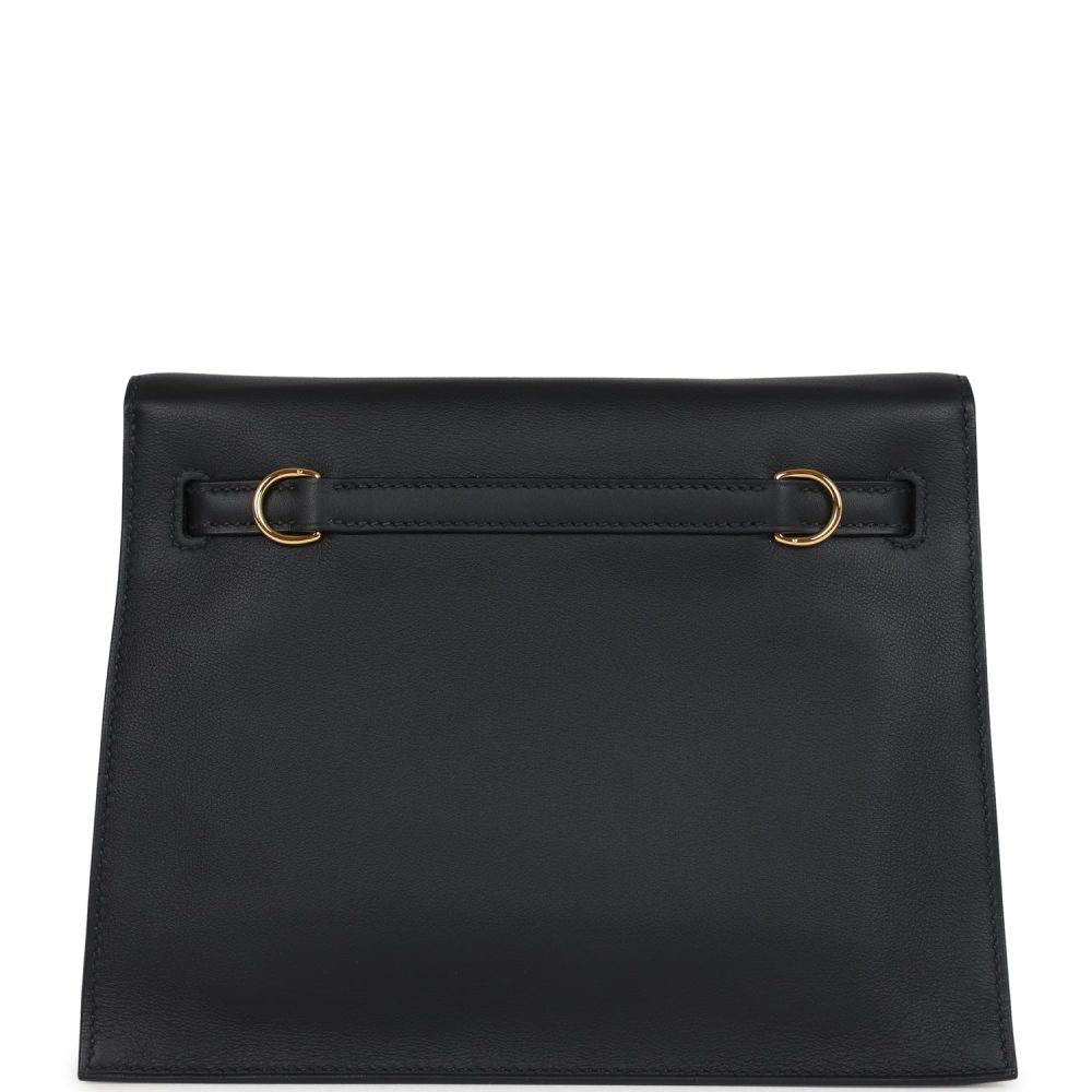 Hermes Kelly Danse Black Swift Gold Hardware - Image 4