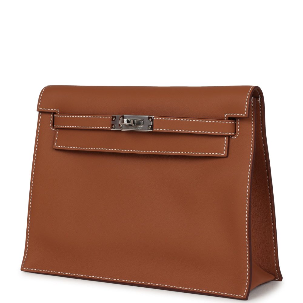 Hermes Kelly Danse Gold Swift Palladium Hardware - Image 5