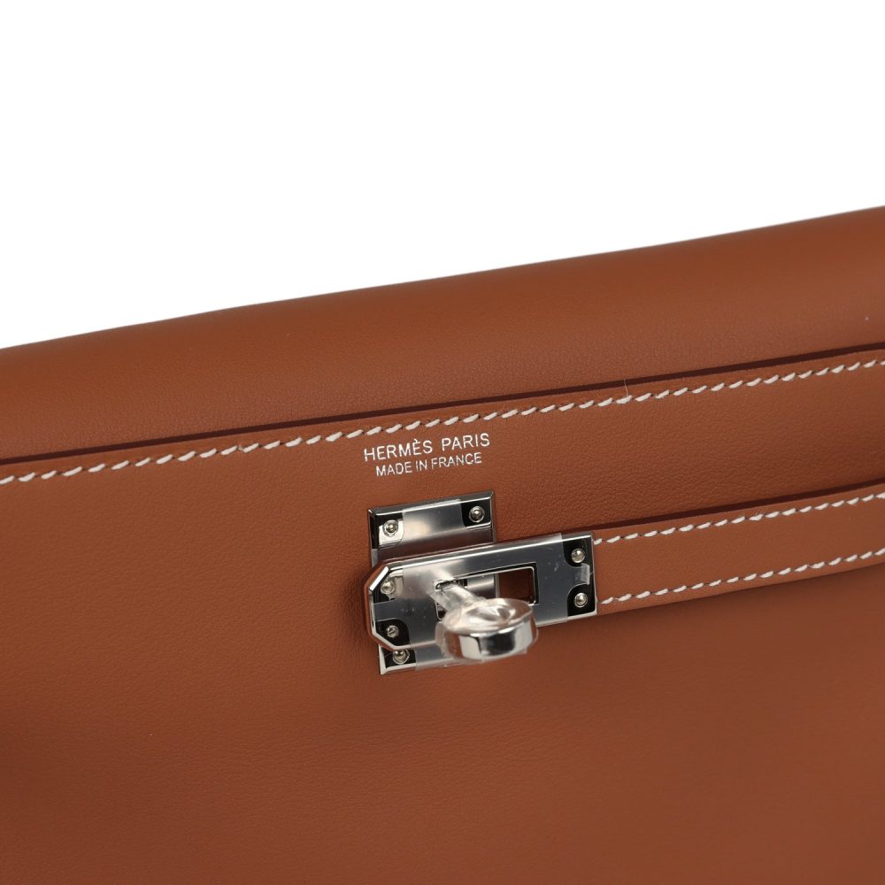 Hermes Kelly Danse Gold Swift Palladium Hardware - Image 7