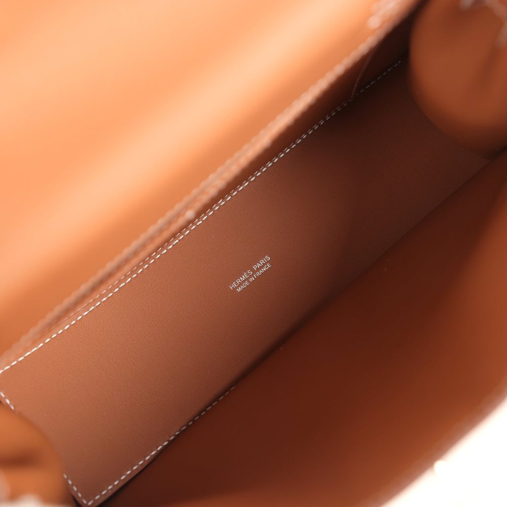 Hermes Kelly Danse Gold Swift Palladium Hardware - Image 8