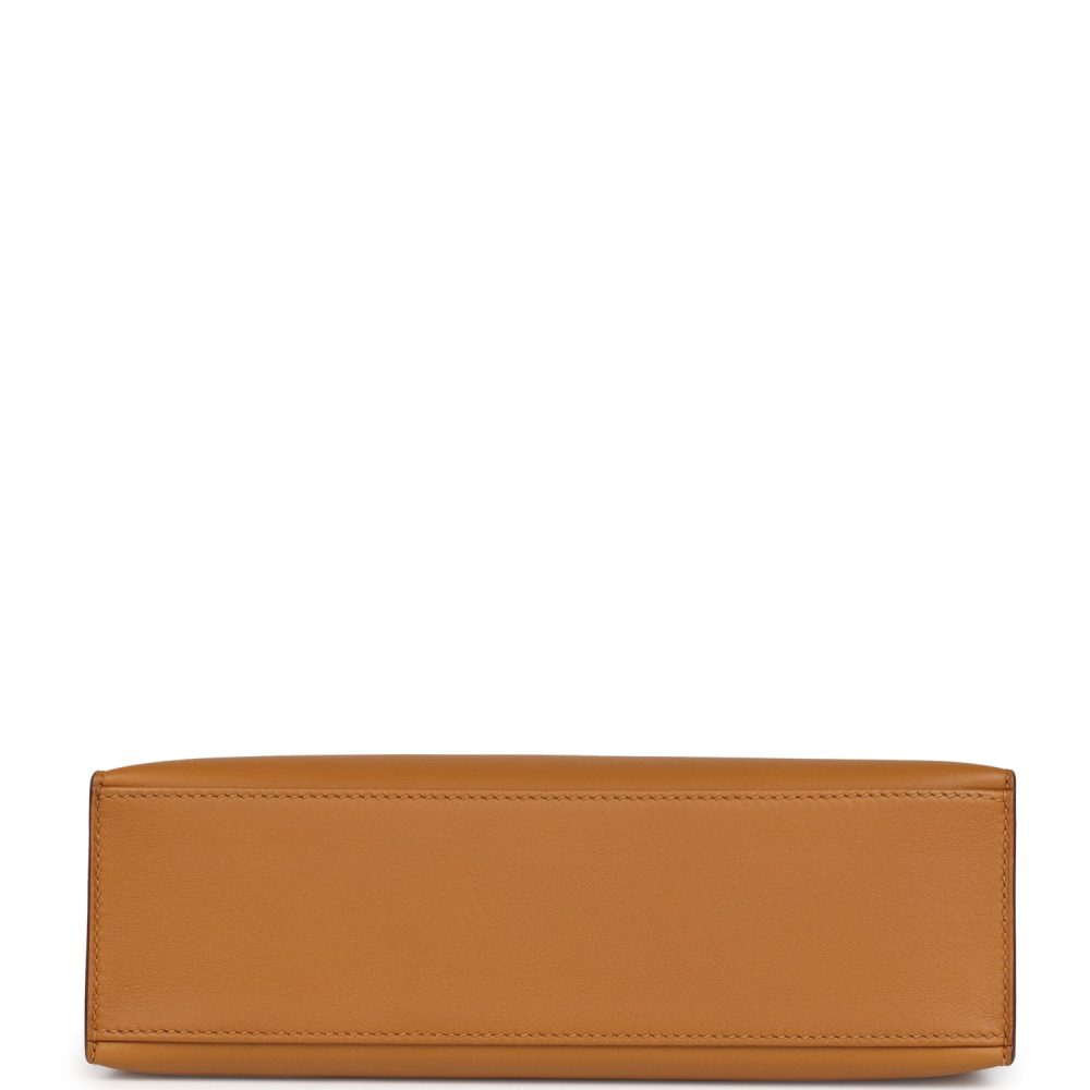 Hermes Kelly Pochette Sesame Swift Gold Hardware - Image 6