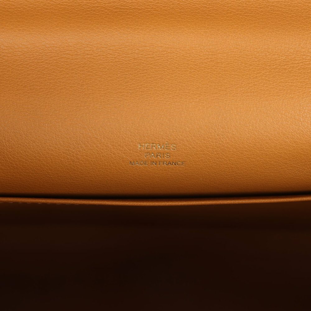 Hermes Kelly Pochette Sesame Swift Gold Hardware - Image 7