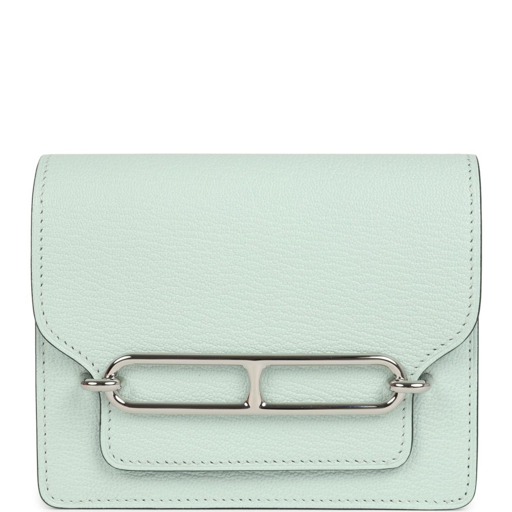 Hermes Roulis Slim Wallet Vert Fizz Chevre Palladium Hardware