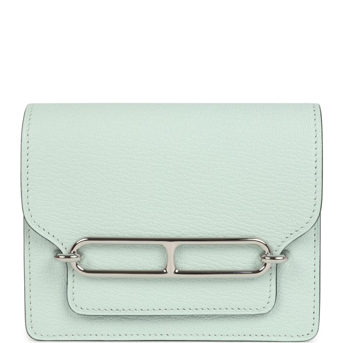 Hermes Roulis Slim Wallet Vert Fizz Chevre Palladium Hardware