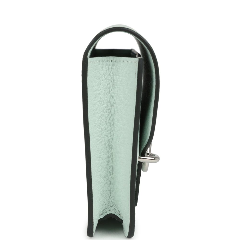 Hermes Roulis Slim Wallet Vert Fizz Chevre Palladium Hardware - Image 3
