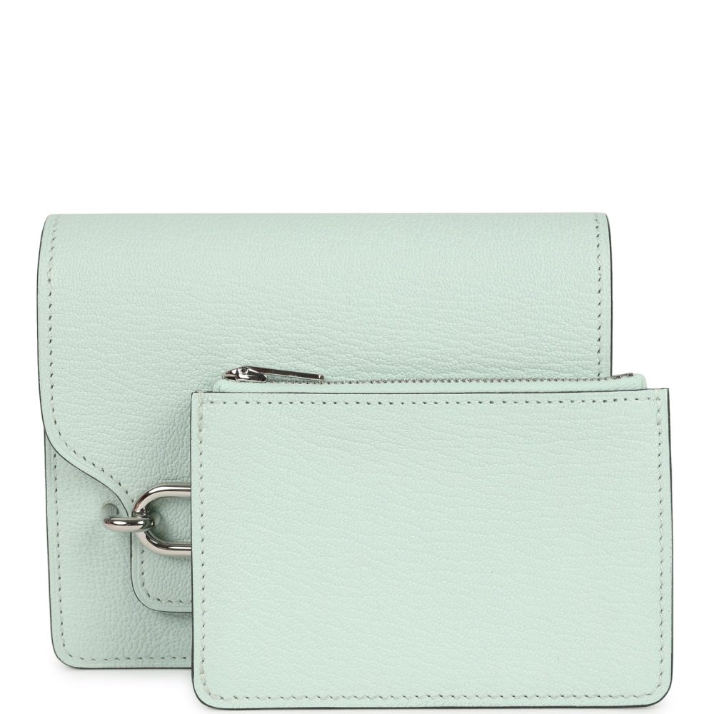 Hermes Roulis Slim Wallet Vert Fizz Chevre Palladium Hardware - Image 8