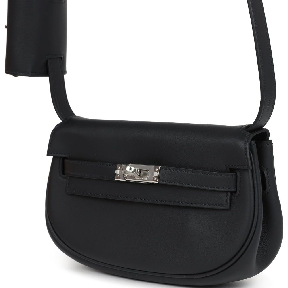 Hermes Kelly Moove Black Swift Palladium Hardware - Image 5