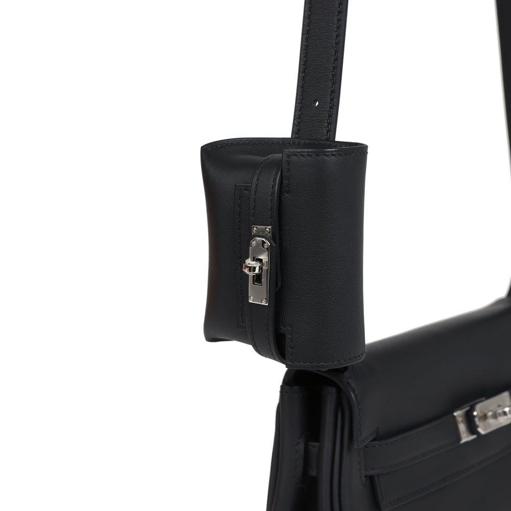 Hermes Kelly Moove Black Swift Palladium Hardware - Image 7