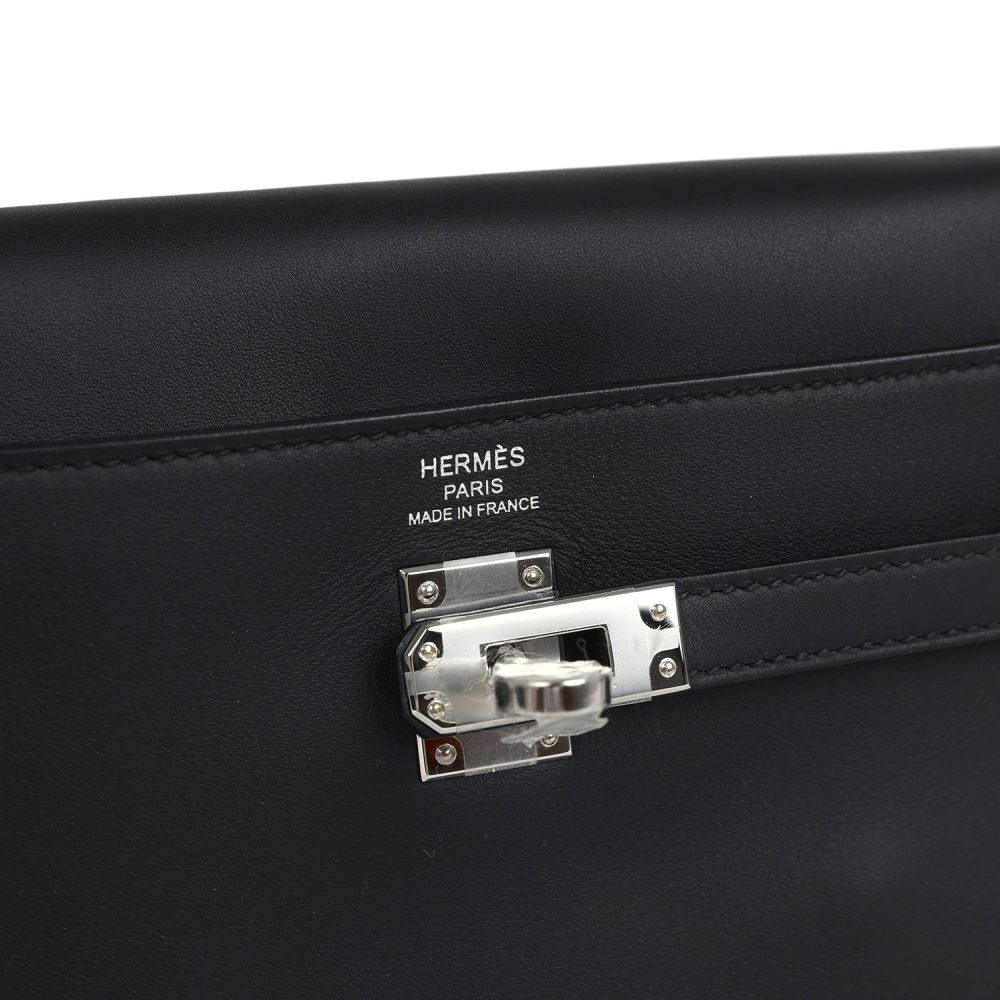 Hermes Kelly Moove Black Swift Palladium Hardware - Image 9