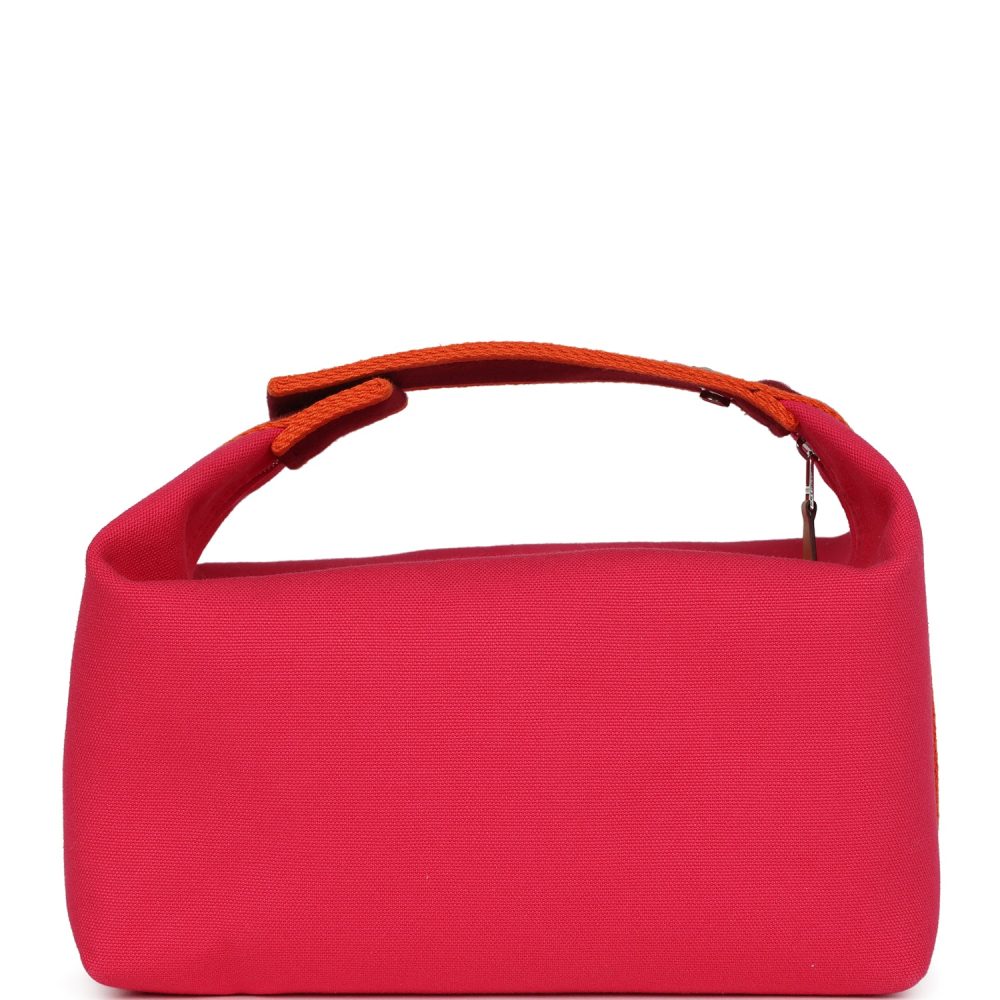 Hermes Bride A Brac Carre Case GM Hibiscus Canvas Palladium Hardware - Image 4