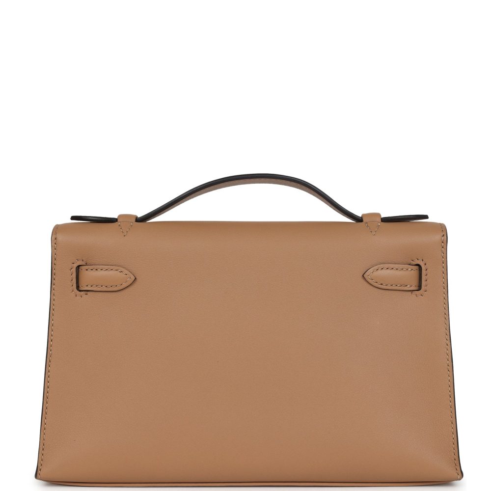 Hermes Kelly Pochette Chai Swift Gold Hardware - Image 4