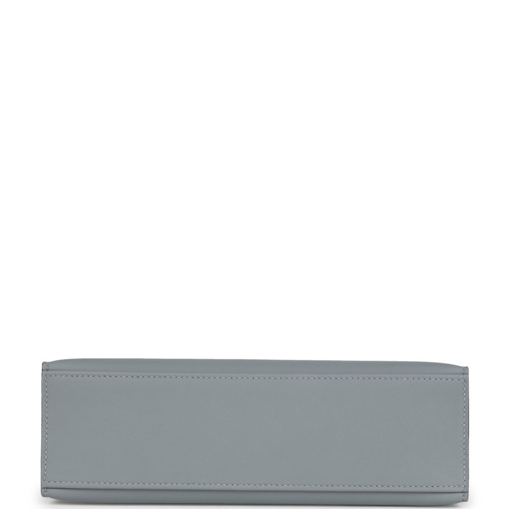Hermes Kelly Pochette Gris Pantin Swift Palladium Hardware - Image 6
