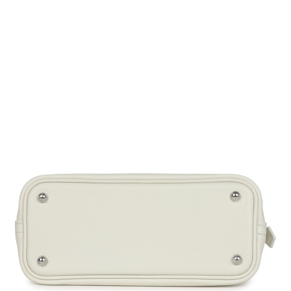Hermes 1923 Bolide Mini New White Evercolor Palladium Hardware - Image 6