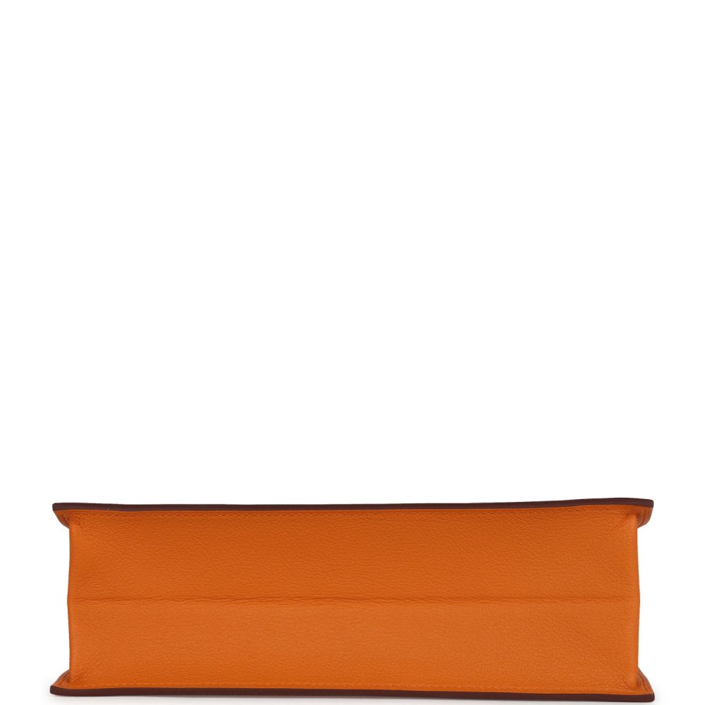 Hermes Kelly Danse Abricot Verso Evercolor Palladium Hardware - Image 6
