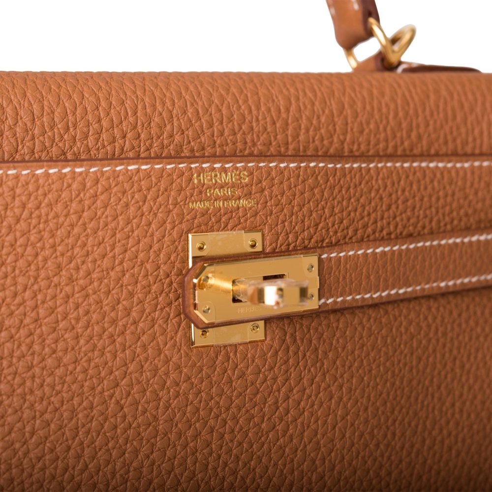 Hermes Kelly Retourne 25 Gold Togo Gold Hardware - Image 7