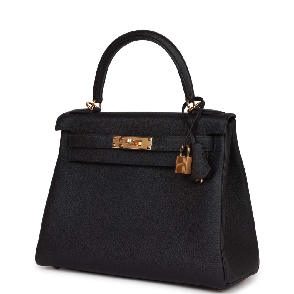 Hermes Kelly Retourne 28 Caban Togo Gold Hardware - Image 5