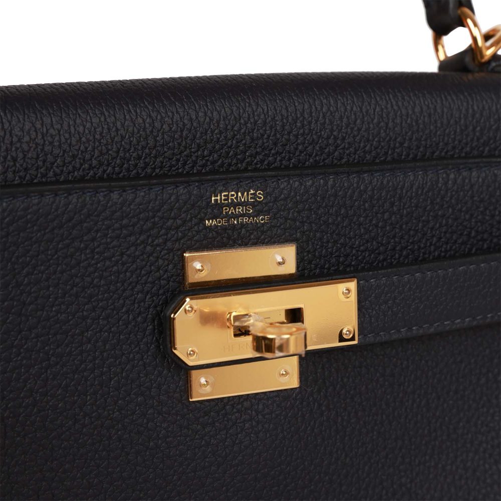 Hermes Kelly Retourne 28 Caban Togo Gold Hardware - Image 7