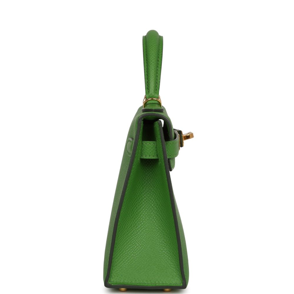 Hermes Kelly Sellier 20 Vert Yucca Epsom Gold Hardware - Image 3