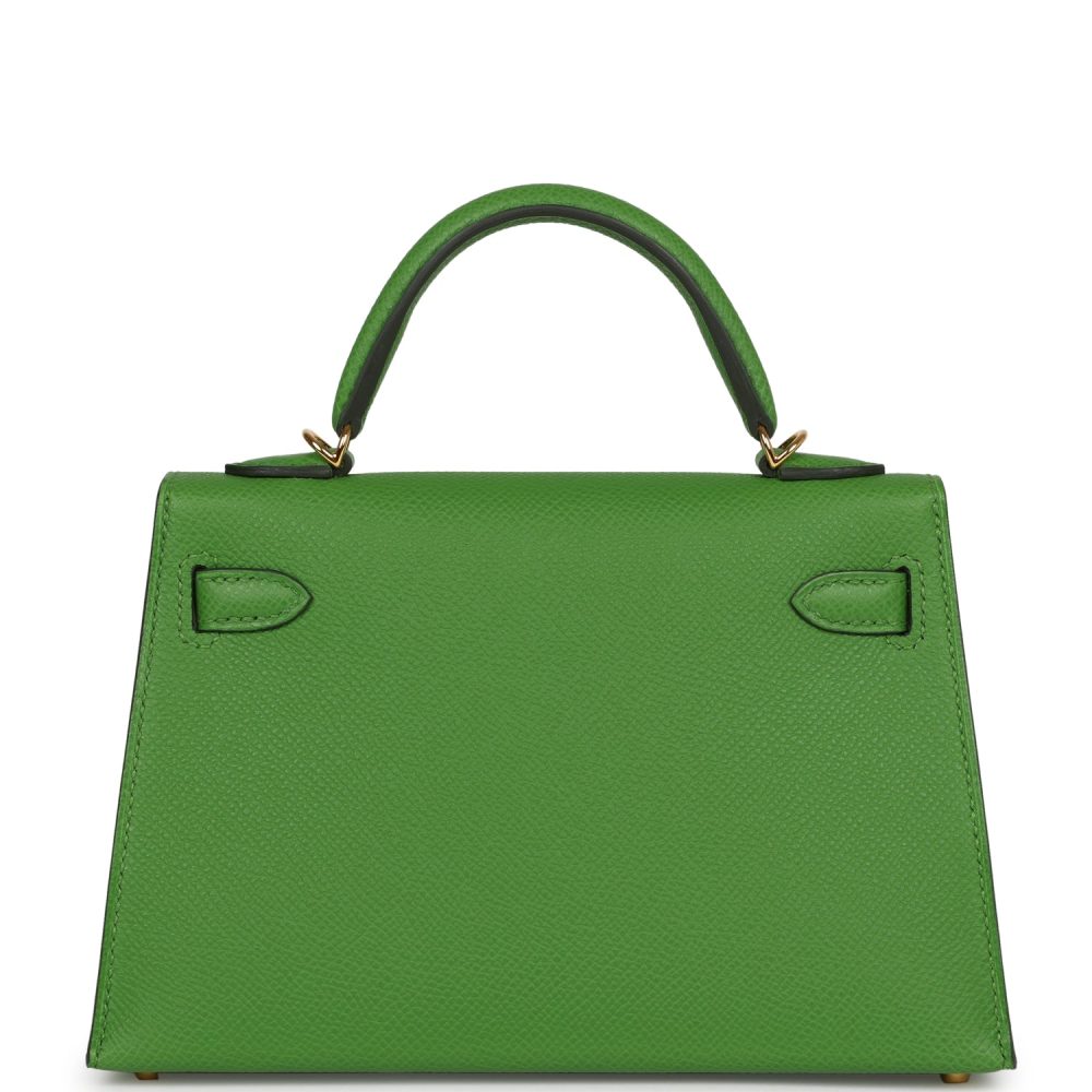 Hermes Kelly Sellier 20 Vert Yucca Epsom Gold Hardware - Image 4