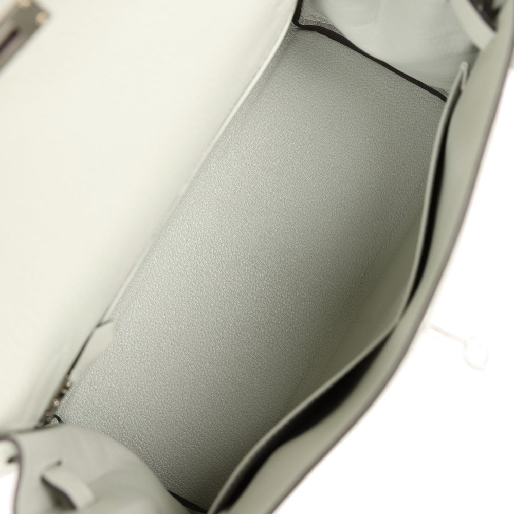 Hermes Kelly Retourne 28 Gris Neve Togo Palladium Hardware - Image 8