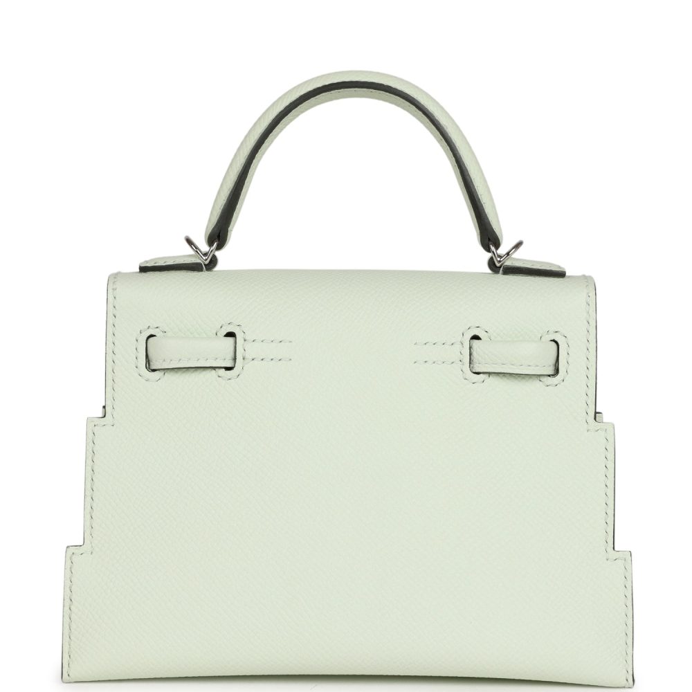 Hermes "Quelle Idolle" Picto Kelly Doll Vert Fizz Epsom Palladium Hardware - Image 4