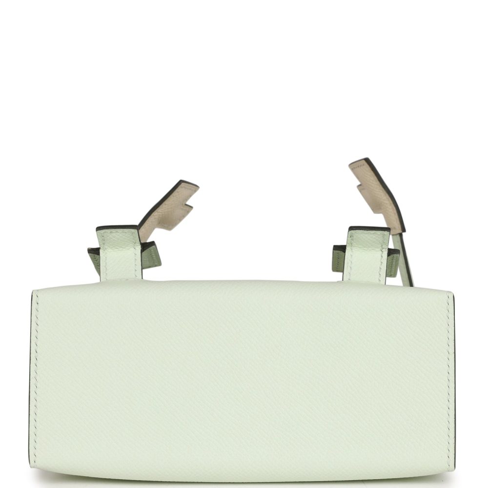 Hermes "Quelle Idolle" Picto Kelly Doll Vert Fizz Epsom Palladium Hardware - Image 9