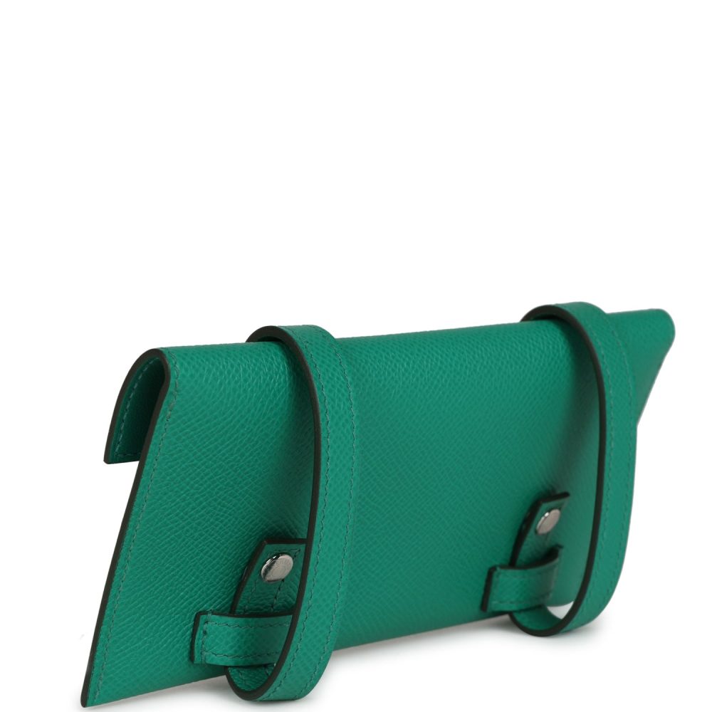 Hermes "Quelle Idolle" Picto Kelly Doll Vert Fizz Epsom Palladium Hardware - Image 10