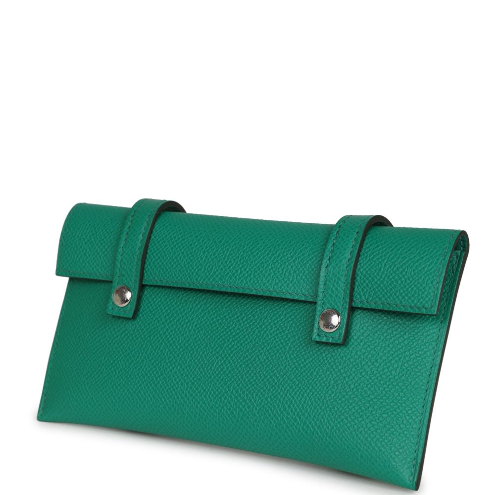 Hermes "Quelle Idolle" Picto Kelly Doll Vert Fizz Epsom Palladium Hardware - Image 11