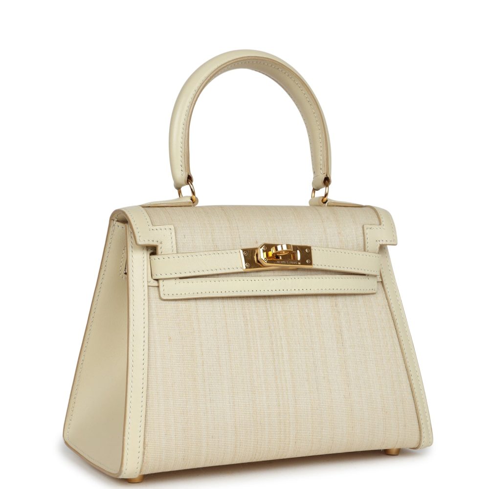 Vintage Hermes Kelly Sellier 20 Parchemin Crinoline and Box Gold Hardware - Image 3