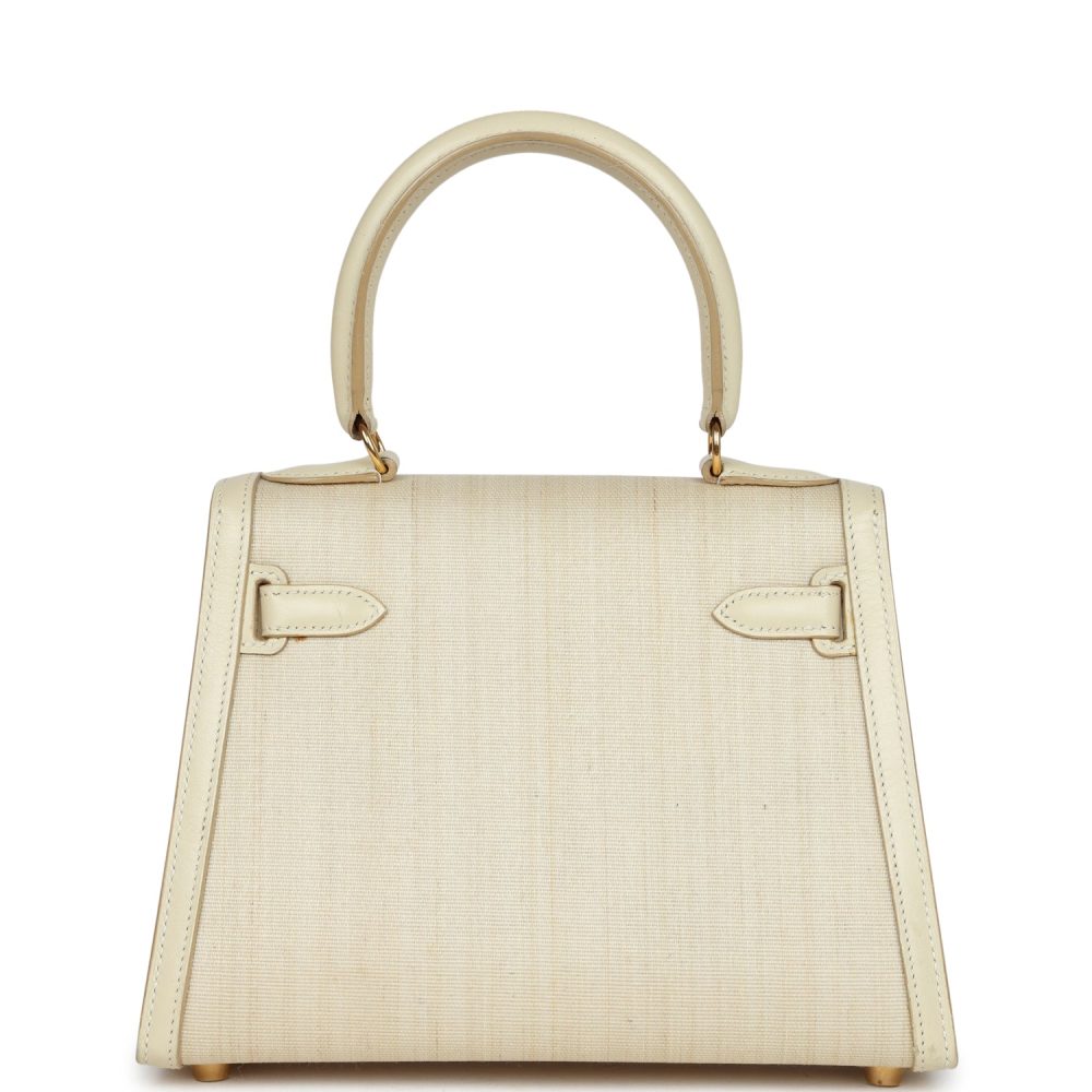 Vintage Hermes Kelly Sellier 20 Parchemin Crinoline and Box Gold Hardware - Image 5
