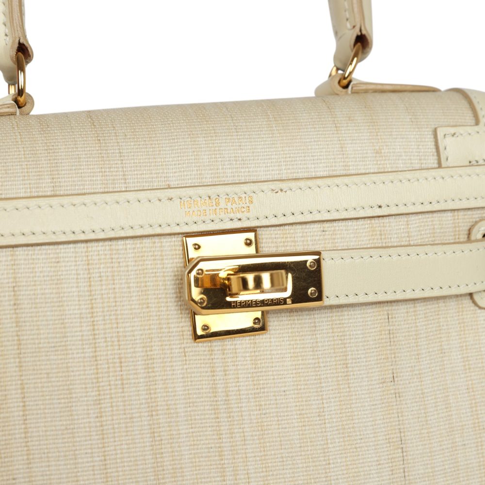 Vintage Hermes Kelly Sellier 20 Parchemin Crinoline and Box Gold Hardware - Image 8