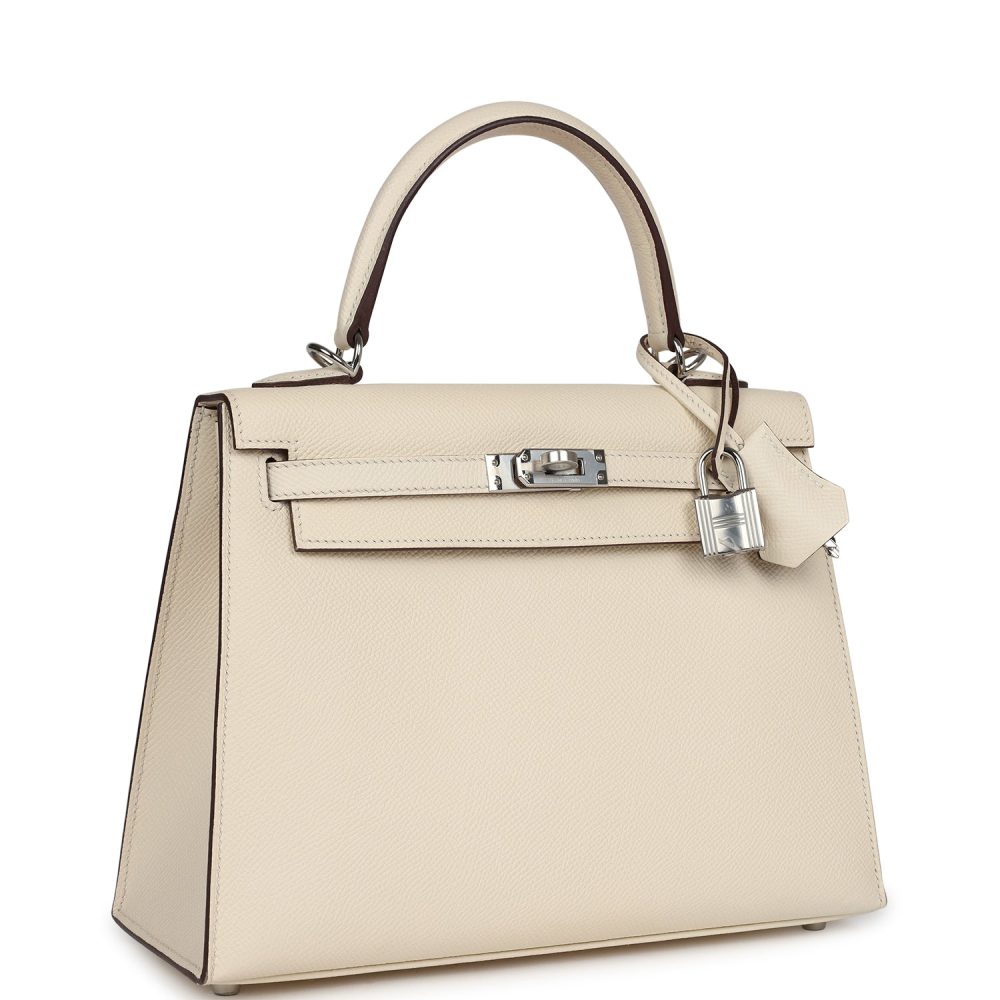 Hermes Kelly Sellier 25 Nata Verso Epsom Palladium Hardware - Image 2