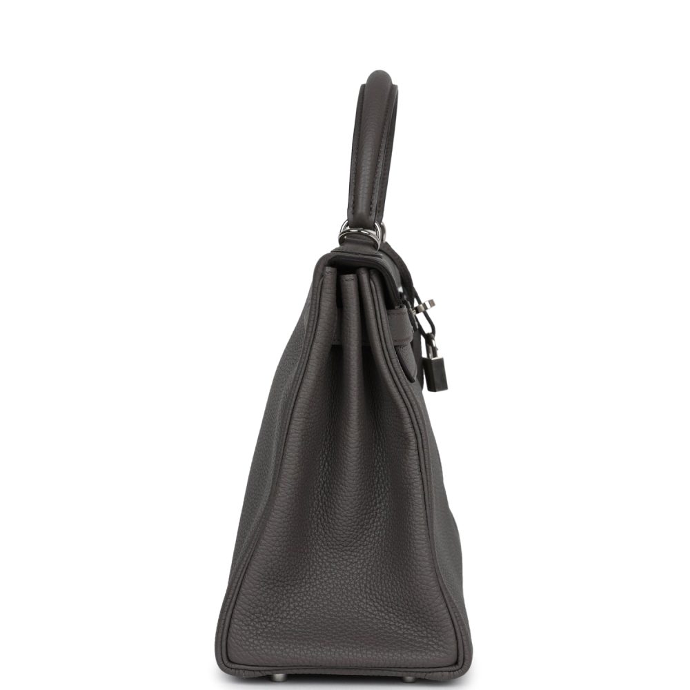 Hermes Kelly Retourne 28 Etain Togo Palladium Hardware - Image 3