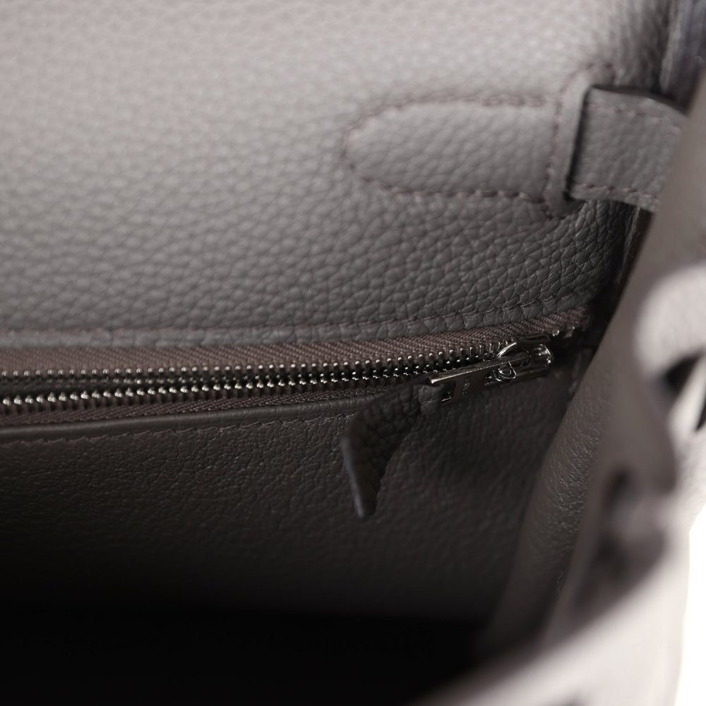 Hermes Kelly Retourne 28 Etain Togo Palladium Hardware - Image 9