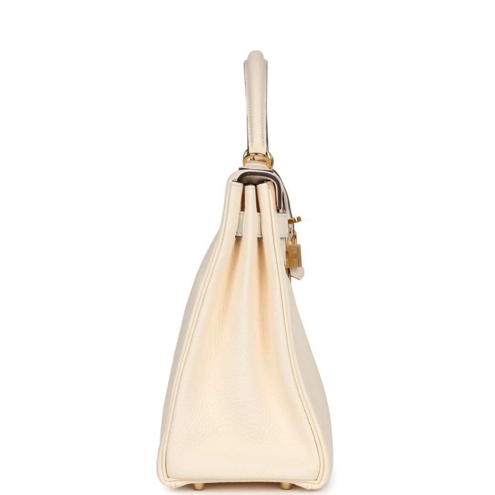 Pre-owned Hermes Kelly Retourne 32 Nata Clemence Gold Hardware - Image 3