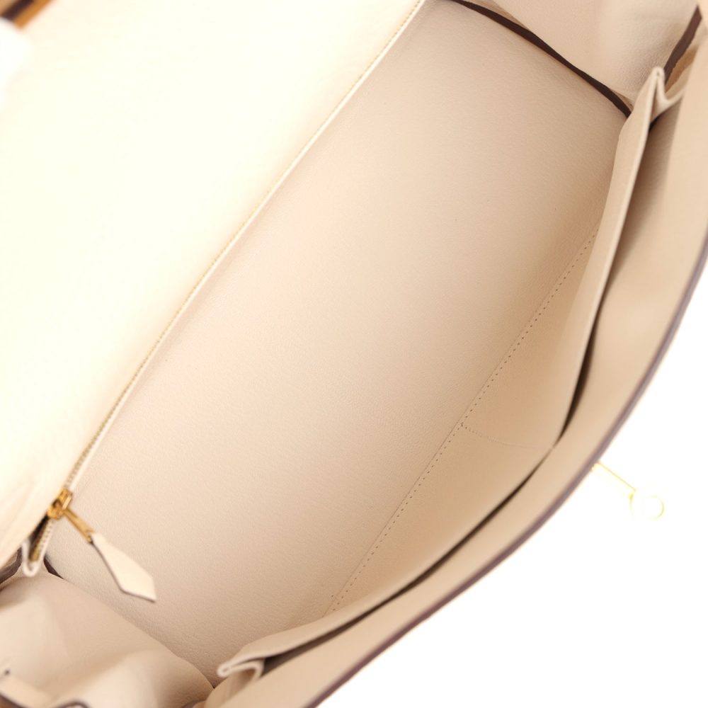 Pre-owned Hermes Kelly Retourne 32 Nata Clemence Gold Hardware - Image 8