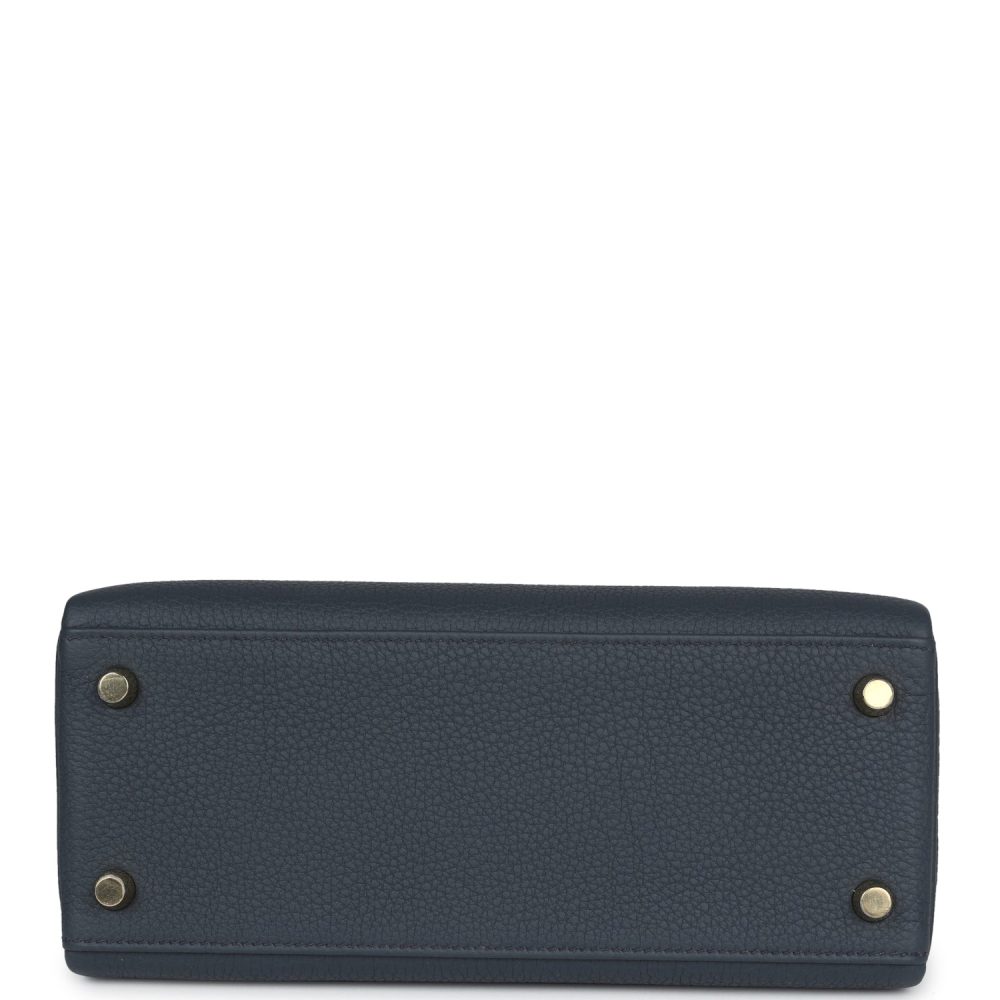 Hermes Kelly Retourne 25 Gris Misty Togo Permabrass Hardware - Image 6