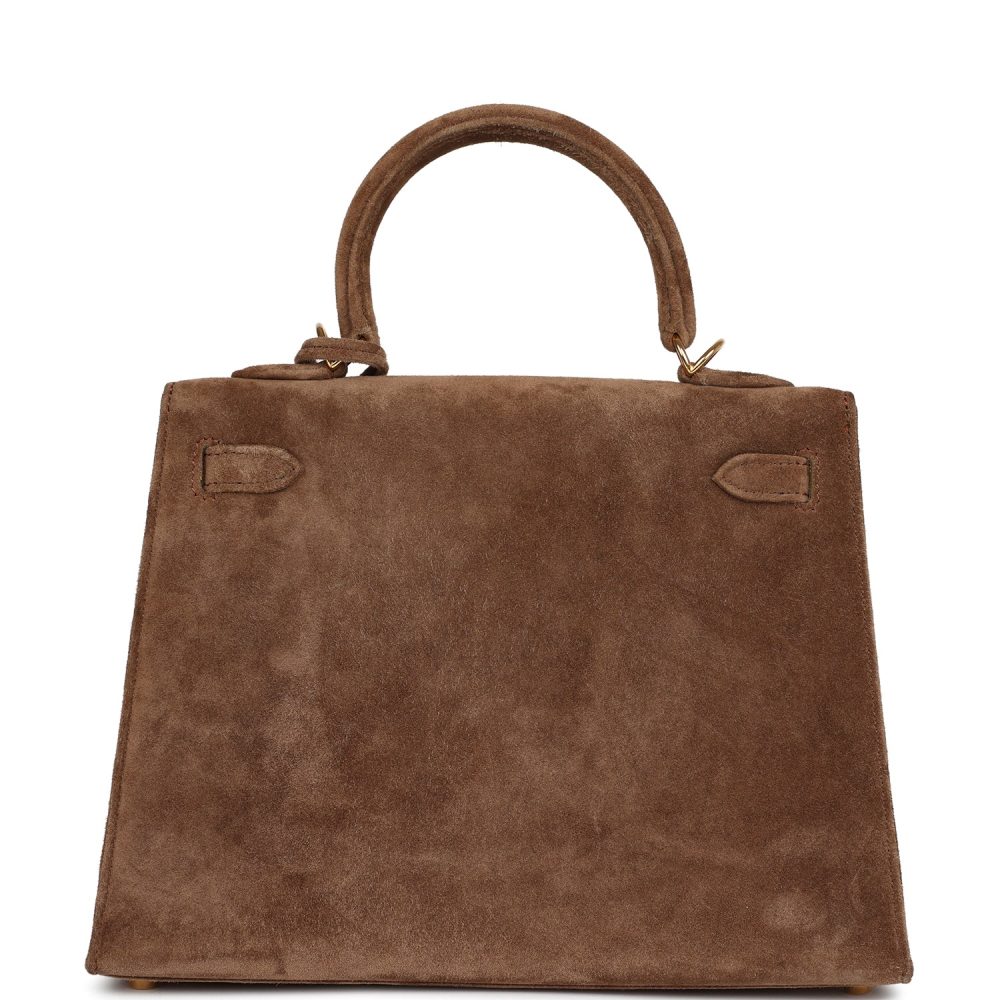 Vintage Hermes Kelly Sellier 25 Brown Doblis Gold Hardware - Image 4