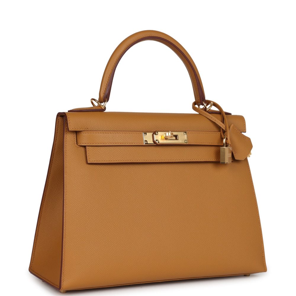 Hermes Kelly Sellier 28 Sesame Epsom Gold Hardware - Image 2