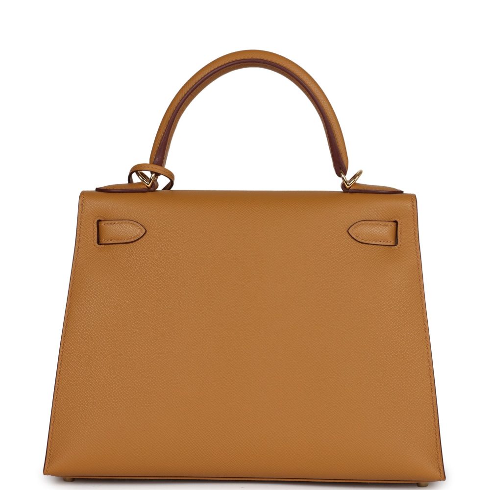 Hermes Kelly Sellier 28 Sesame Epsom Gold Hardware - Image 4