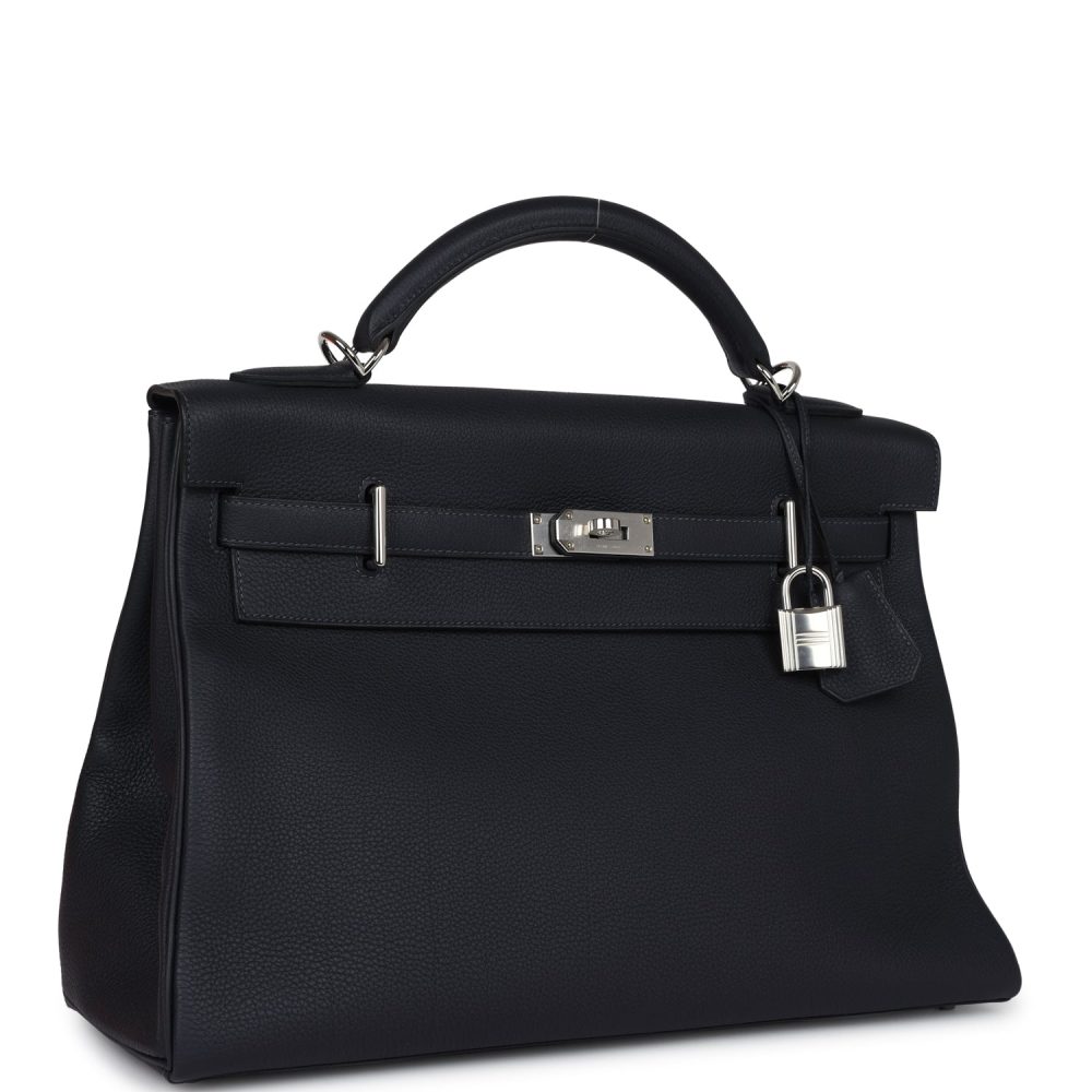 Hermes Kelly 42 Maxi Caban Togo Palladium Hardware - Image 2