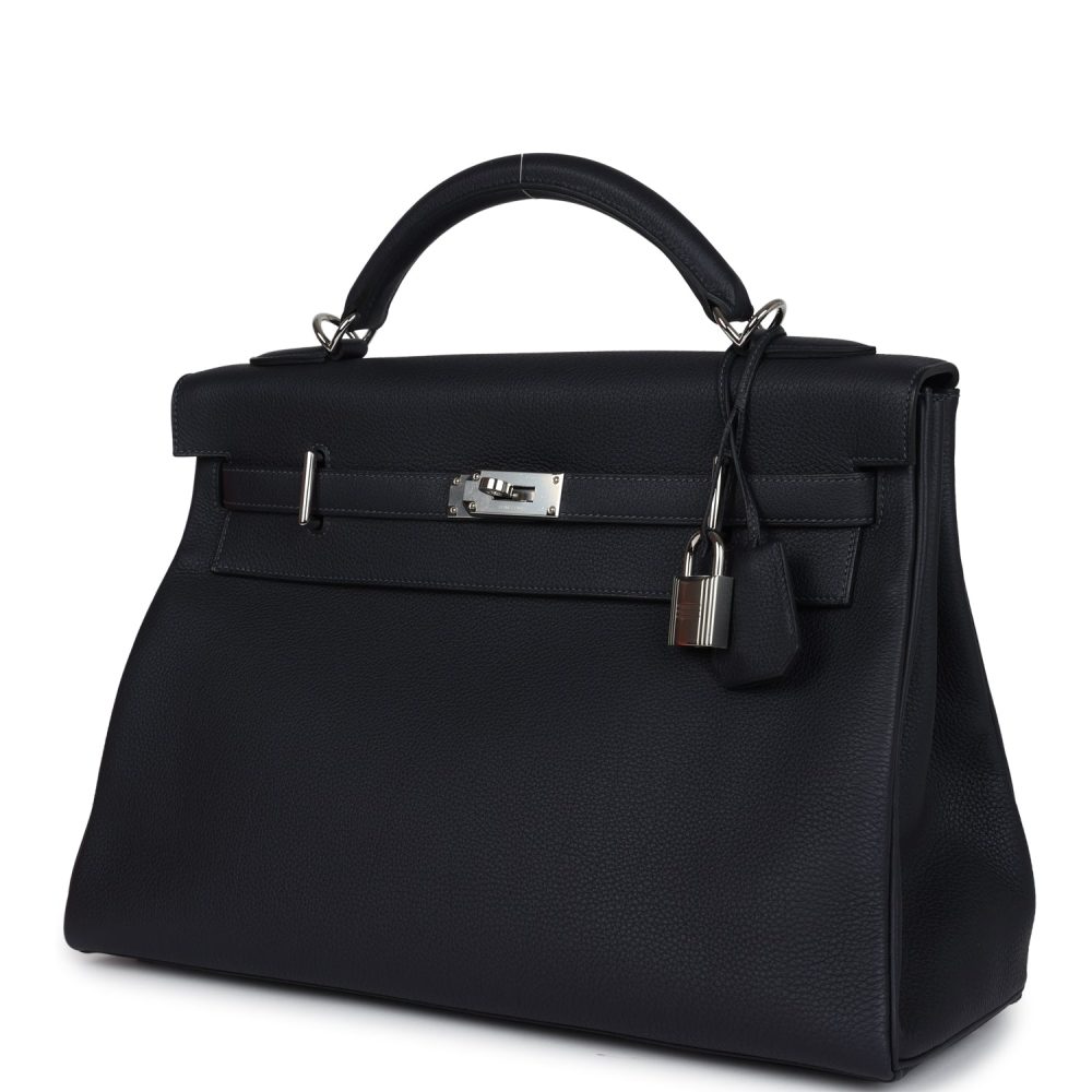 Hermes Kelly 42 Maxi Caban Togo Palladium Hardware - Image 5